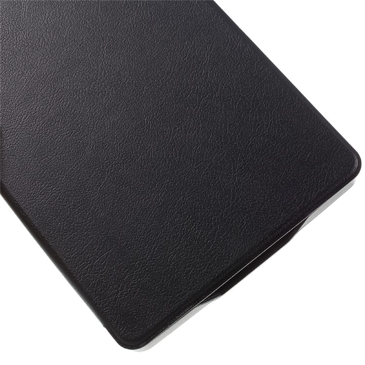 Litchi Leather Smart Case for Amazon Kindle Paperwhite 3/2/1 - Black-6