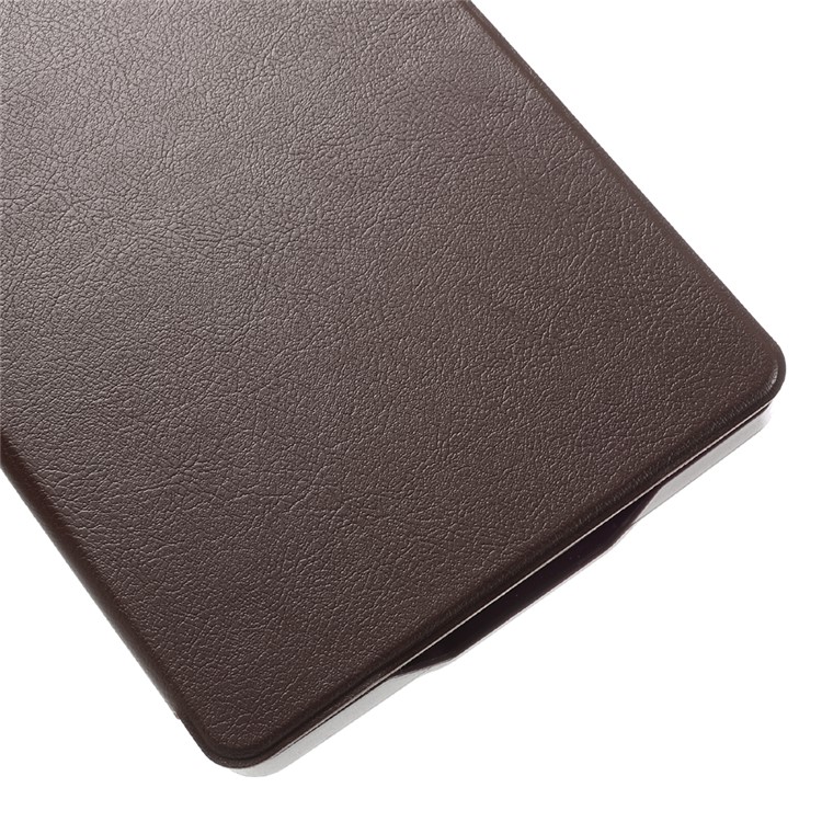 Litchi Leather Smart Case for Amazon Kindle Paperwhite 3/2/1 - Coffee-7