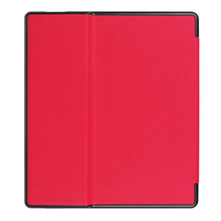Folio Leather Cover for Amazon Kindle Oasis 7-inch (2017) - Red-3