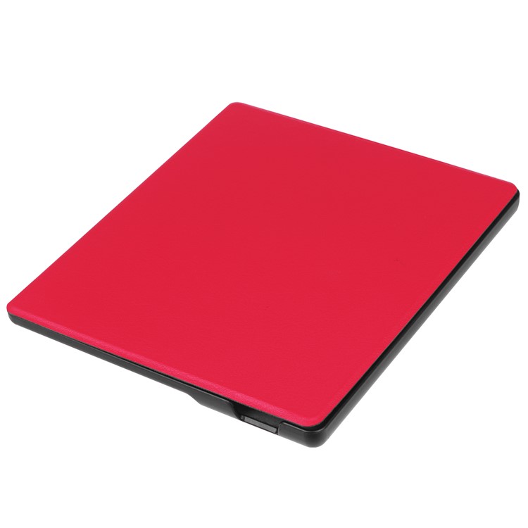 Folio Leather Cover for Amazon Kindle Oasis 7-inch (2017) - Red-4