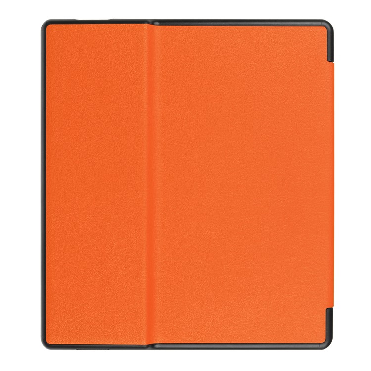 Folio Leather Casing Cover for Amazon Kindle Oasis 7-inch (2017) - Orange-3