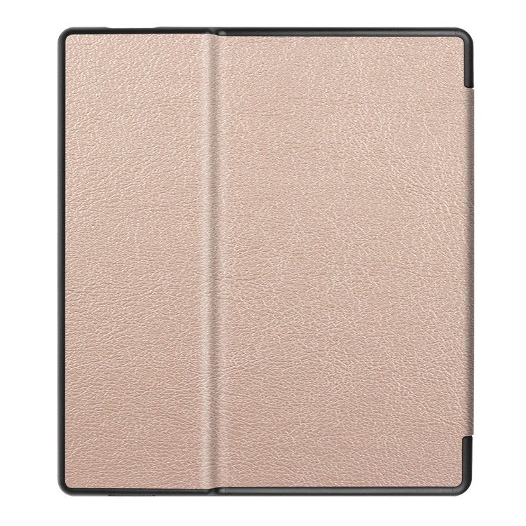 Folio Leather Accessory Cover for Amazon Kindle Oasis 7-inch (2017) - Rose Gold-3