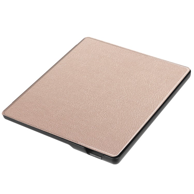 Folio Leather Accessory Cover for Amazon Kindle Oasis 7-inch (2017) - Rose Gold-4