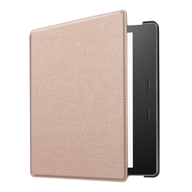 Folio Leather Accessory Cover for Amazon Kindle Oasis 7-inch (2017) - Rose Gold-5