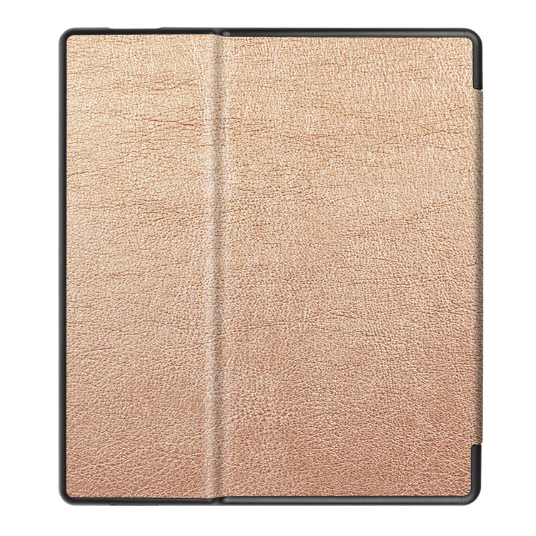 Folio Leather Protection Cover for Amazon Kindle Oasis 7-inch (2017) - Gold-3