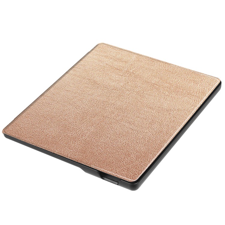 Folio Leather Protection Cover for Amazon Kindle Oasis 7-inch (2017) - Gold-4