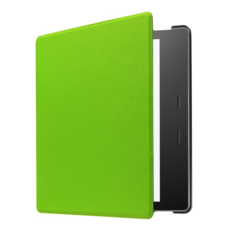 Folio Leather Accessory Case for Amazon Kindle Oasis 7-inch (2017) - Green-5