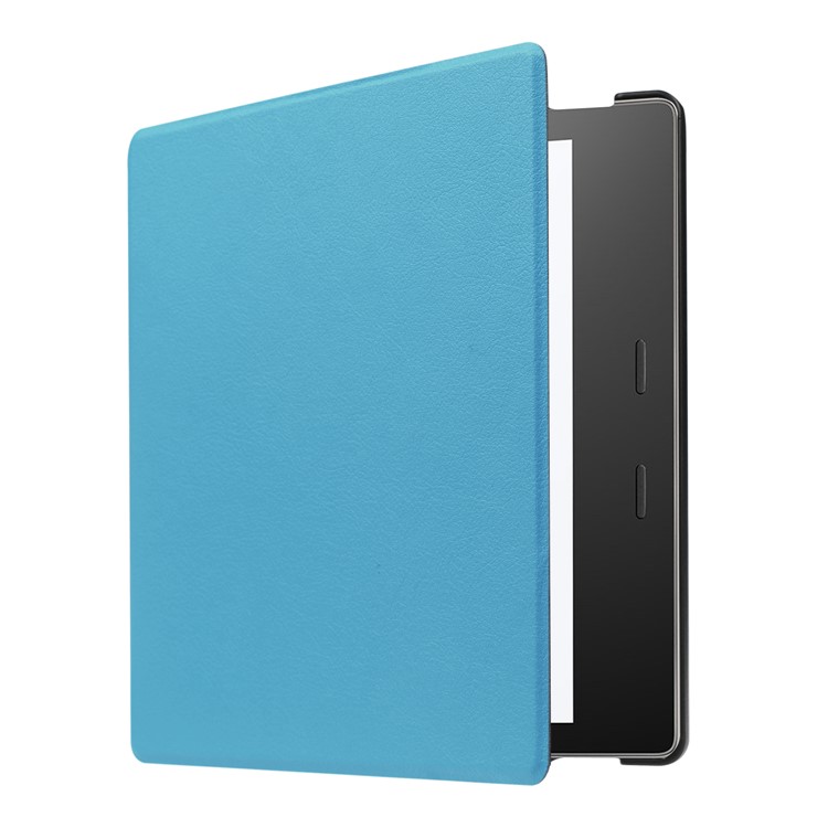 Folio Leather Protection Case for Amazon Kindle Oasis 7-inch (2017) - Baby Blue-5