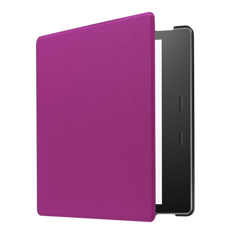 Folio Leather Case Cover for Amazon Kindle Oasis 7-inch (2017) - Purple-5
