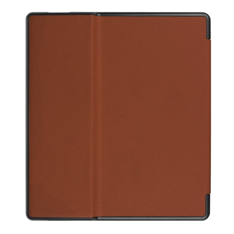 Folio Leather Accessory Shell for Amazon Kindle Oasis 7-inch (2017) - Brown-3