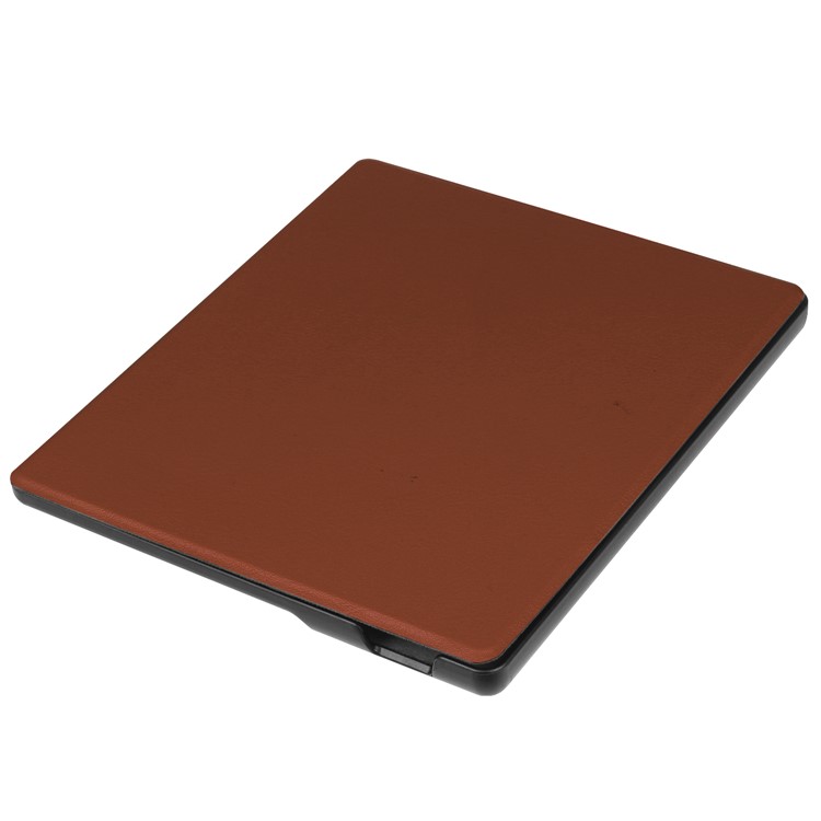 Folio Leather Accessory Shell for Amazon Kindle Oasis 7-inch (2017) - Brown-4
