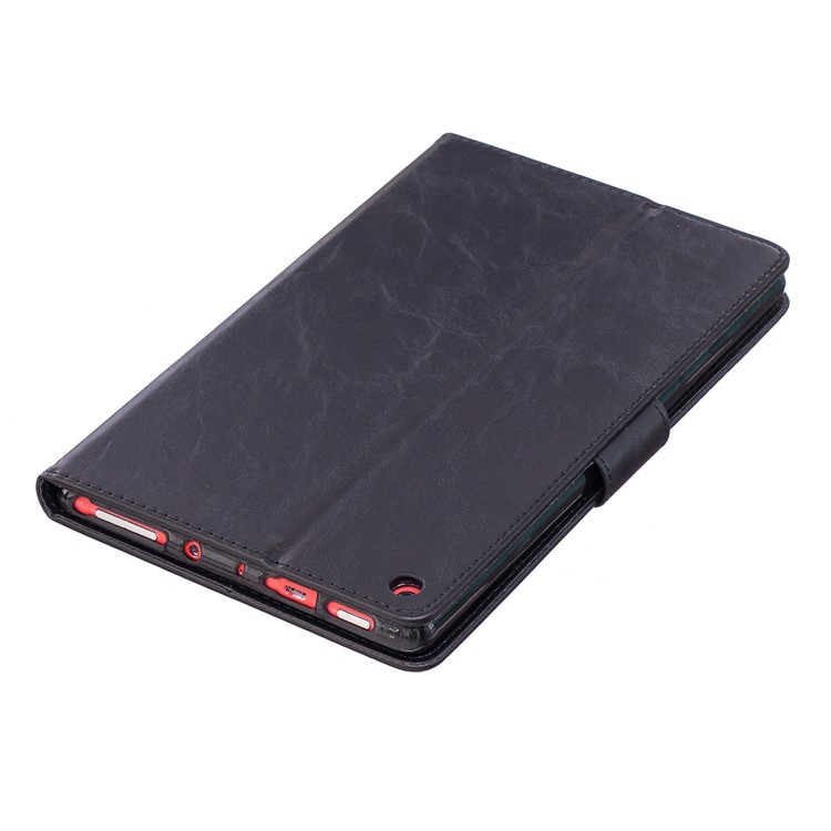 Imprint Panda Wallet Leather Stand Tablet Cover for Amazon All-New Fire HD 8 (2017)/Fire HD 8 (2016) - Black-8