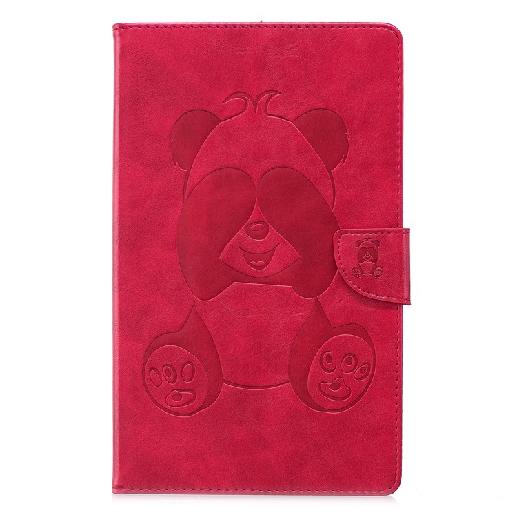 Imprint Panda Wallet Leather Stand Tablet Shell for Amazon All-New Fire HD 8 (2017)/Fire HD 8 (2016) - Red-2