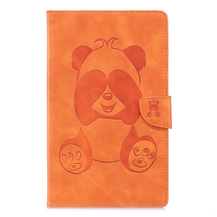 Imprint Panda Wallet Leather Stand Tablet Casing for Amazon All-New Fire HD 8 (2017)/Fire HD 8 (2016) - Brown-2