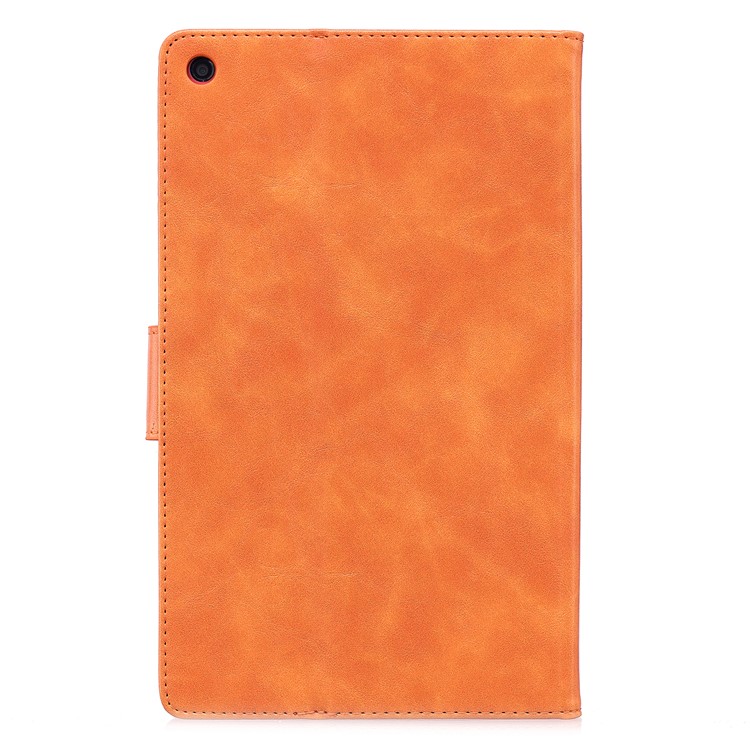 Imprint Panda Wallet Leather Stand Tablet Casing for Amazon All-New Fire HD 8 (2017)/Fire HD 8 (2016) - Brown-3