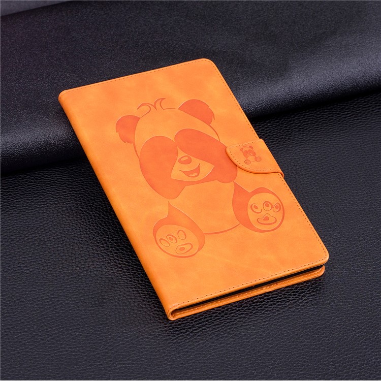 Imprint Panda Wallet Leather Stand Tablet Casing for Amazon All-New Fire HD 8 (2017)/Fire HD 8 (2016) - Brown-4