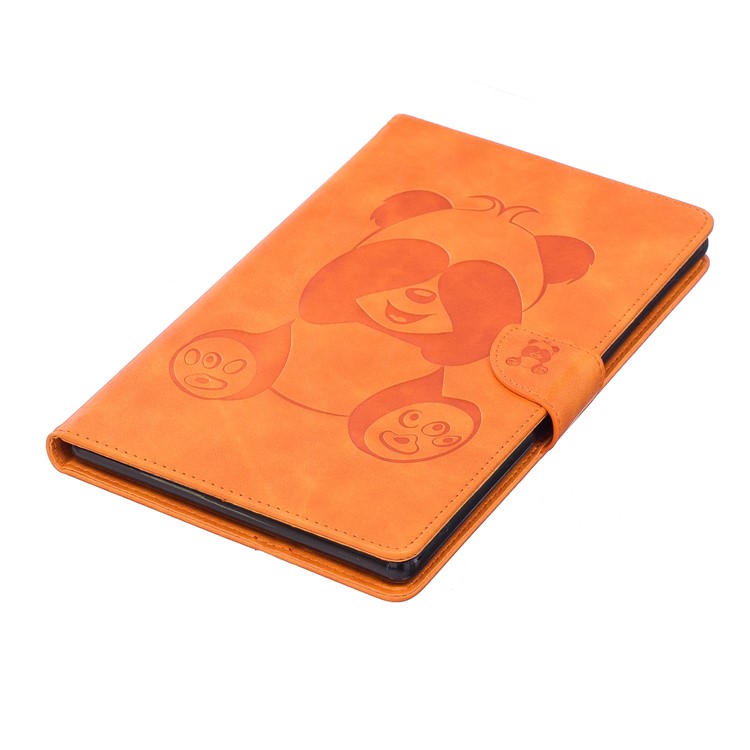 Imprint Panda Wallet Leather Stand Tablet Casing for Amazon All-New Fire HD 8 (2017)/Fire HD 8 (2016) - Brown-7