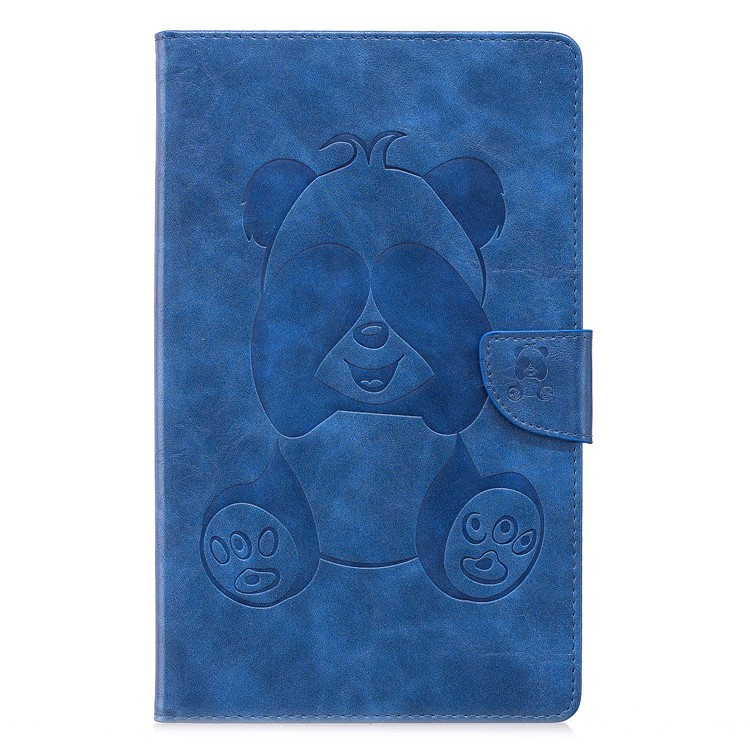 Imprint Panda Wallet Leather Stand Tablet Protective Cover for Amazon All-New Fire HD 8 (2017)/Fire HD 8 (2016) - Blue-2