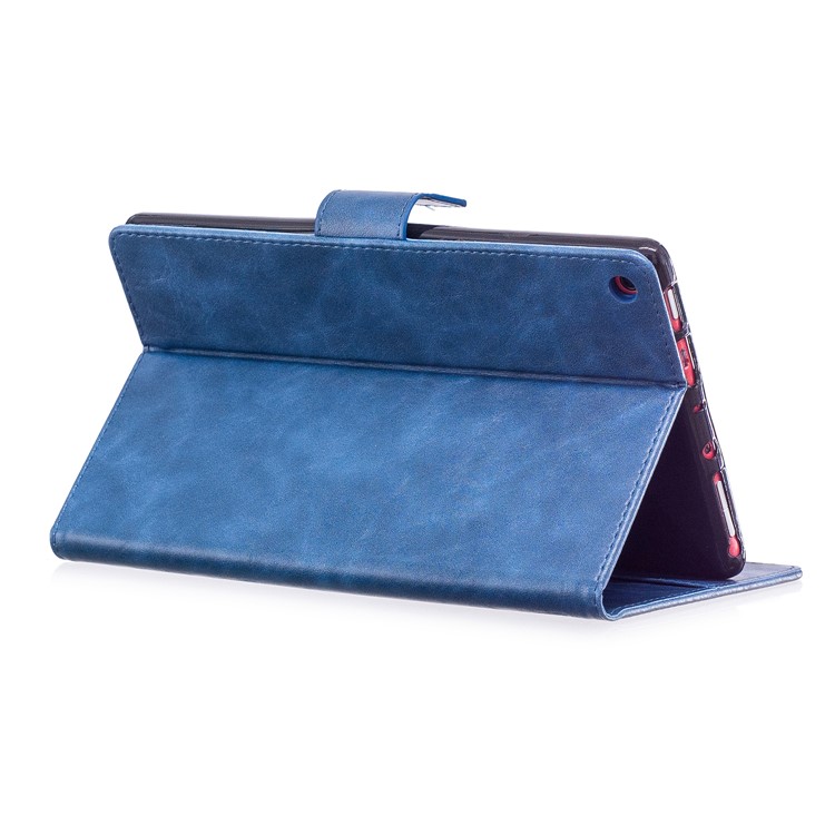 Imprint Panda Wallet Leather Stand Tablet Protective Cover for Amazon All-New Fire HD 8 (2017)/Fire HD 8 (2016) - Blue-5