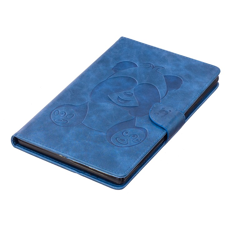 Imprint Panda Wallet Leather Stand Tablet Protective Cover for Amazon All-New Fire HD 8 (2017)/Fire HD 8 (2016) - Blue-7