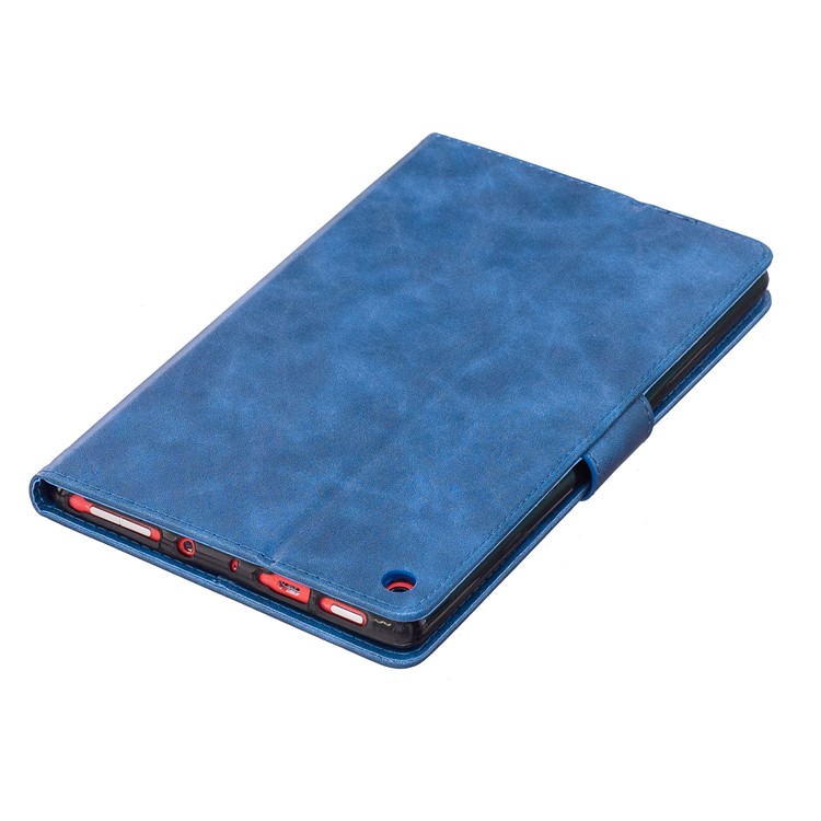 Imprint Panda Wallet Leather Stand Tablet Protective Cover for Amazon All-New Fire HD 8 (2017)/Fire HD 8 (2016) - Blue-8