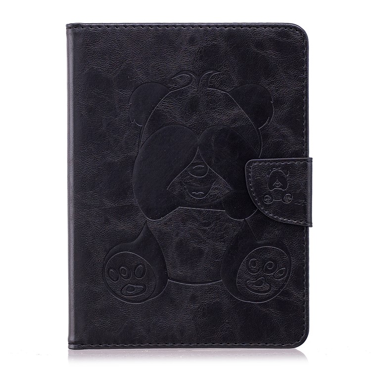 Imprint Panda Wallet Leather Stand Tablet Cover for Amazon Kindle (2016) - Black-2