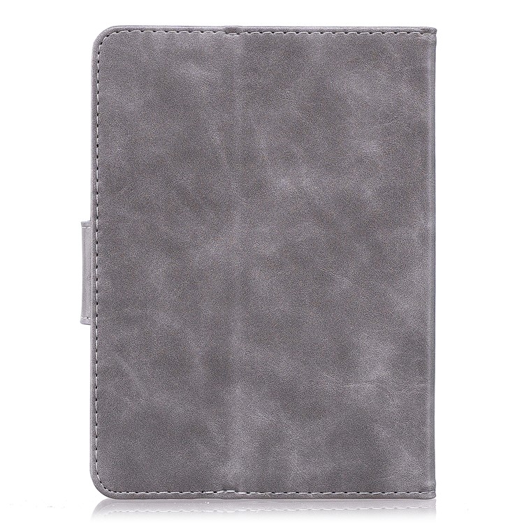 Imprint Panda Wallet Leather Stand Tablet Case for Amazon Kindle (2016) - Grey-3