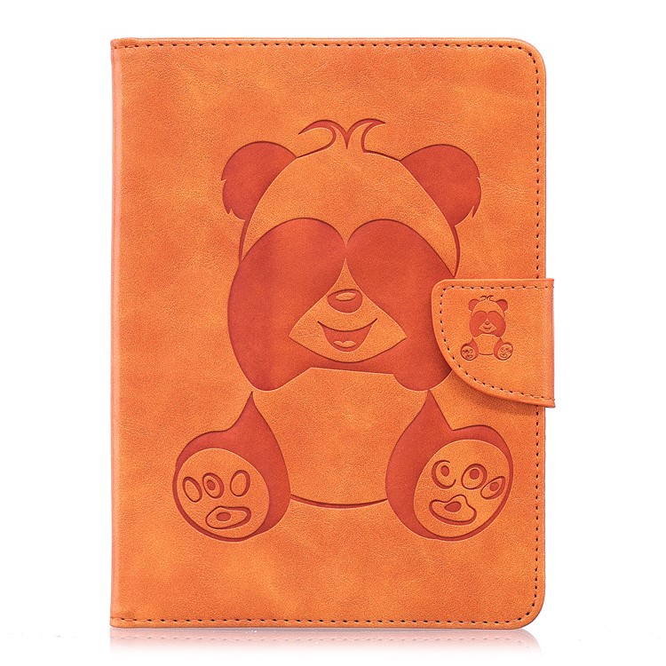 Imprint Panda Wallet Leather Stand Tablet Shell for Amazon Kindle (2016) - Brown-2