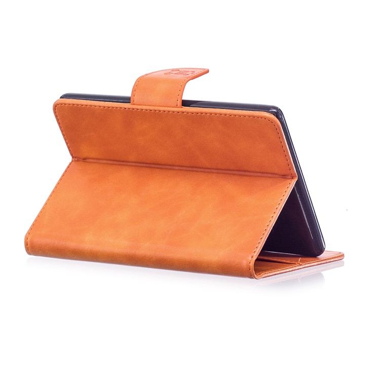 Imprint Panda Wallet Leather Stand Tablet Shell for Amazon Kindle (2016) - Brown-5