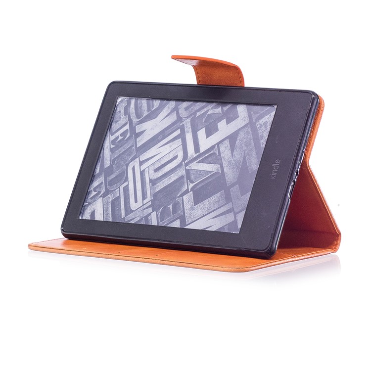 Imprint Panda Wallet Leather Stand Tablet Shell for Amazon Kindle (2016) - Brown-6