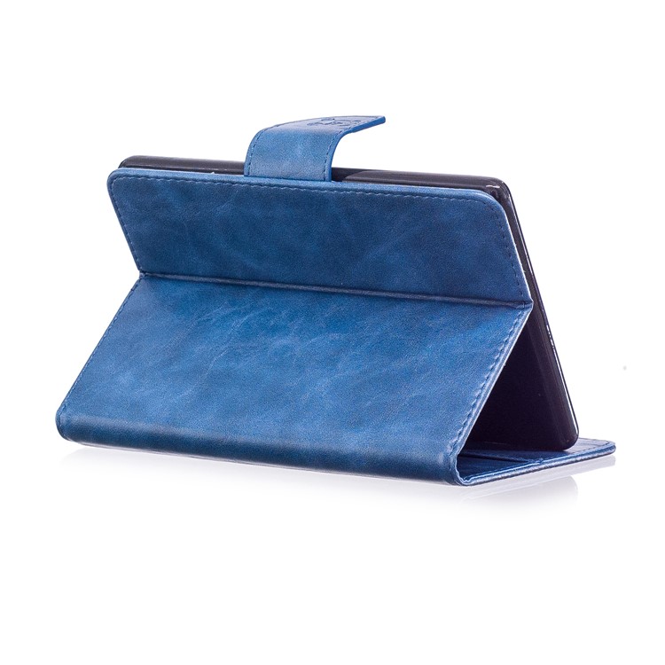 Imprint Panda Wallet Leather Stand Tablet Protective Cover for Amazon Kindle (2016) - Blue-5