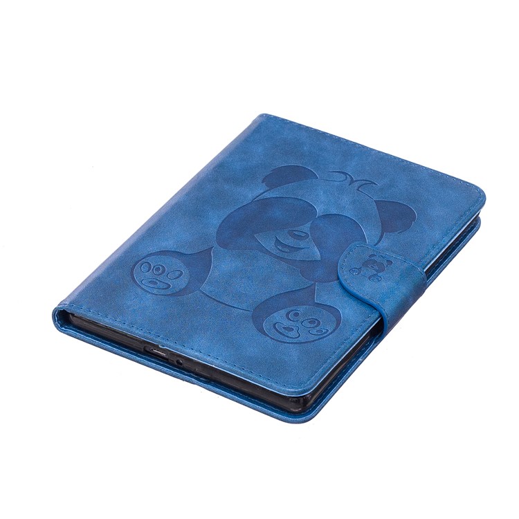 Imprint Panda Wallet Leather Stand Tablet Protective Cover for Amazon Kindle (2016) - Blue-7