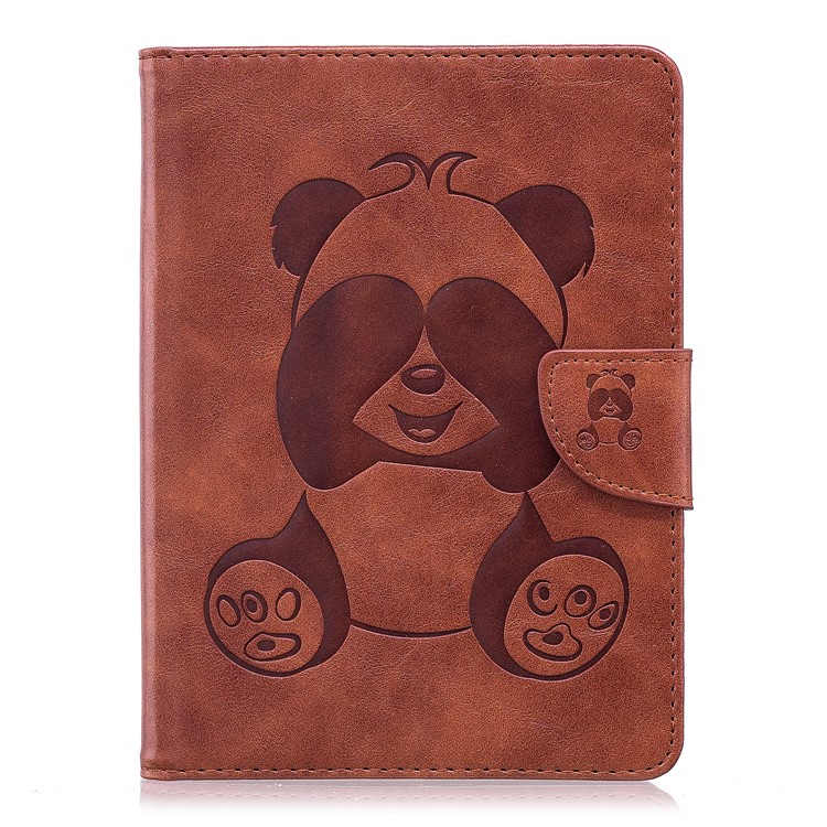 Imprint Panda Wallet Leather Stand Tablet Protective Casing for Amazon Kindle (2016) - Coffee-2