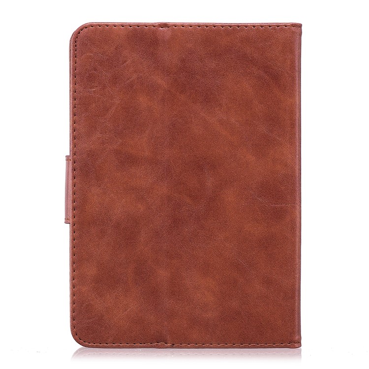 Imprint Panda Wallet Leather Stand Tablet Protective Casing for Amazon Kindle (2016) - Coffee-3