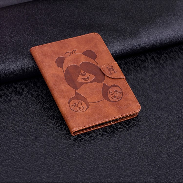 Imprint Panda Wallet Leather Stand Tablet Protective Casing for Amazon Kindle (2016) - Coffee-4