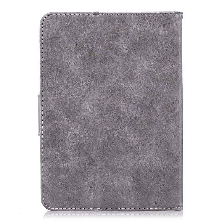 Imprint Panda Wallet Leather Stand Protection Cover for Amazon Kindle Paperwhite 1 2 3 - Grey-3