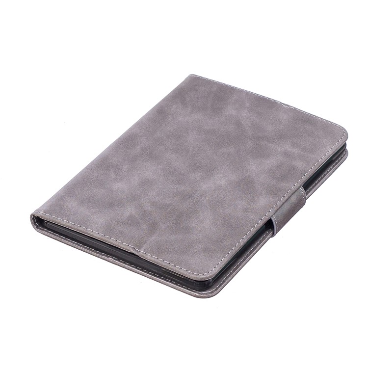 Imprint Panda Wallet Leather Stand Protection Cover for Amazon Kindle Paperwhite 1 2 3 - Grey-8