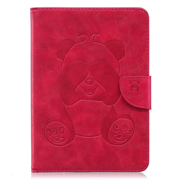 Imprint Panda Wallet Leather Protection Casing with Stand for Amazon Kindle Paperwhite 1 2 3 - Red-2