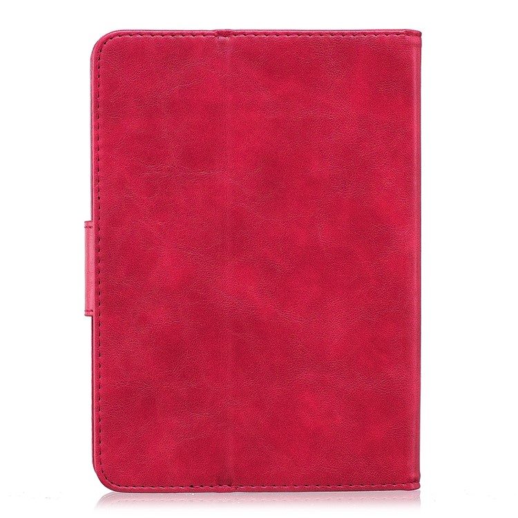 Imprint Panda Wallet Leather Protection Casing with Stand for Amazon Kindle Paperwhite 1 2 3 - Red-3
