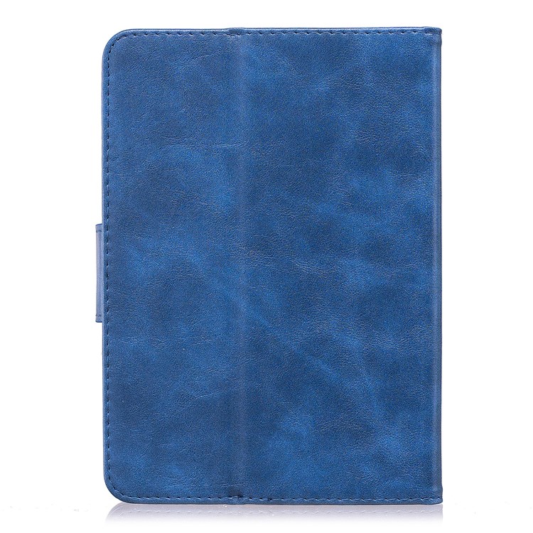 For Amazon Kindle Paperwhite 1 2 3 Imprint Panda Wallet PU Leather Cover with Stand - Blue-3