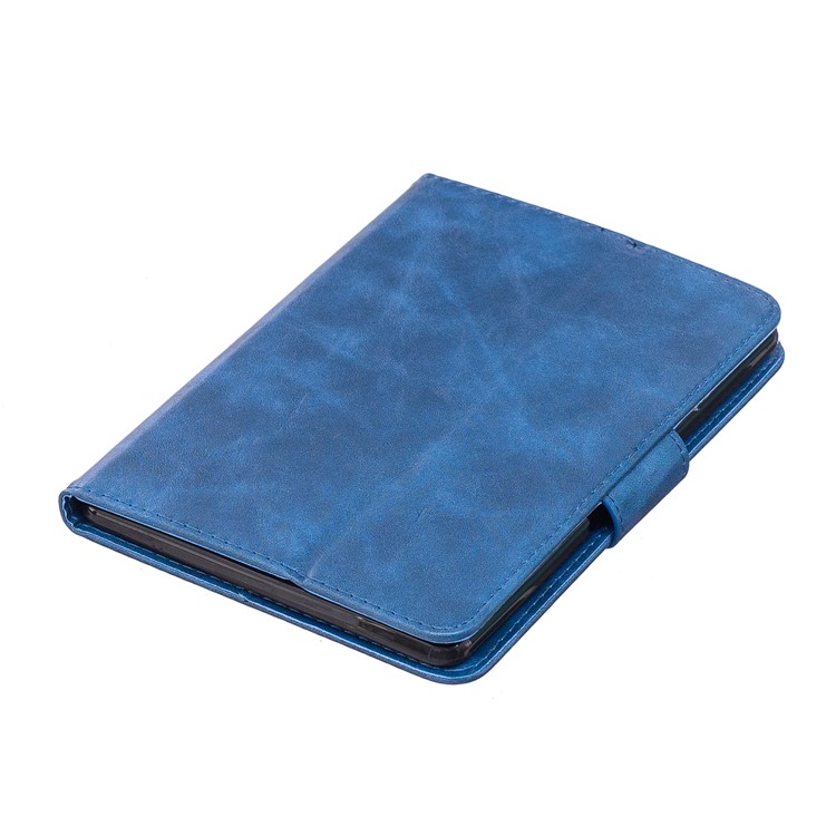 For Amazon Kindle Paperwhite 1 2 3 Imprint Panda Wallet PU Leather Cover with Stand - Blue-8