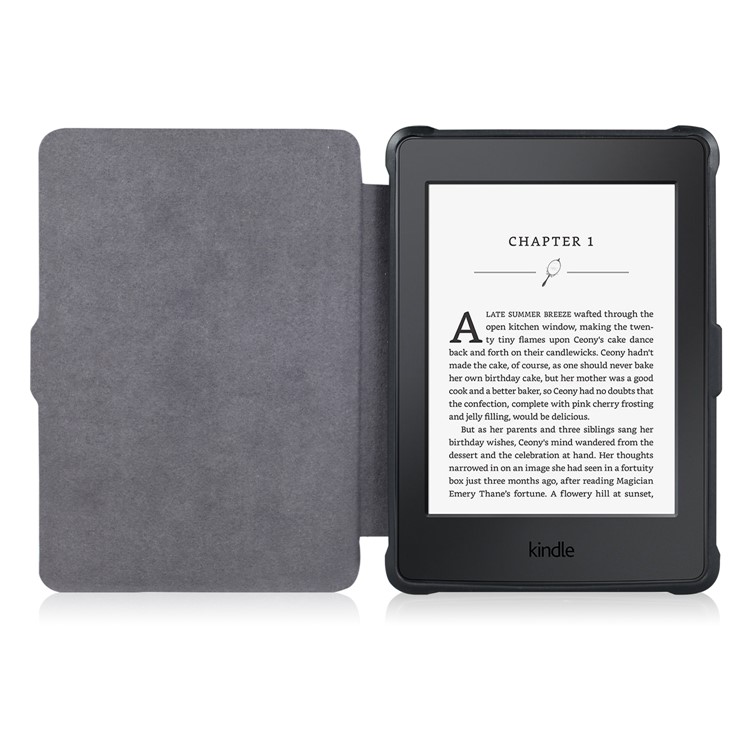 Crazy Horse Texture Anti-shock Leather Flip Case for Amazon Kindle Paperwhite 3/2/1 - Black-10