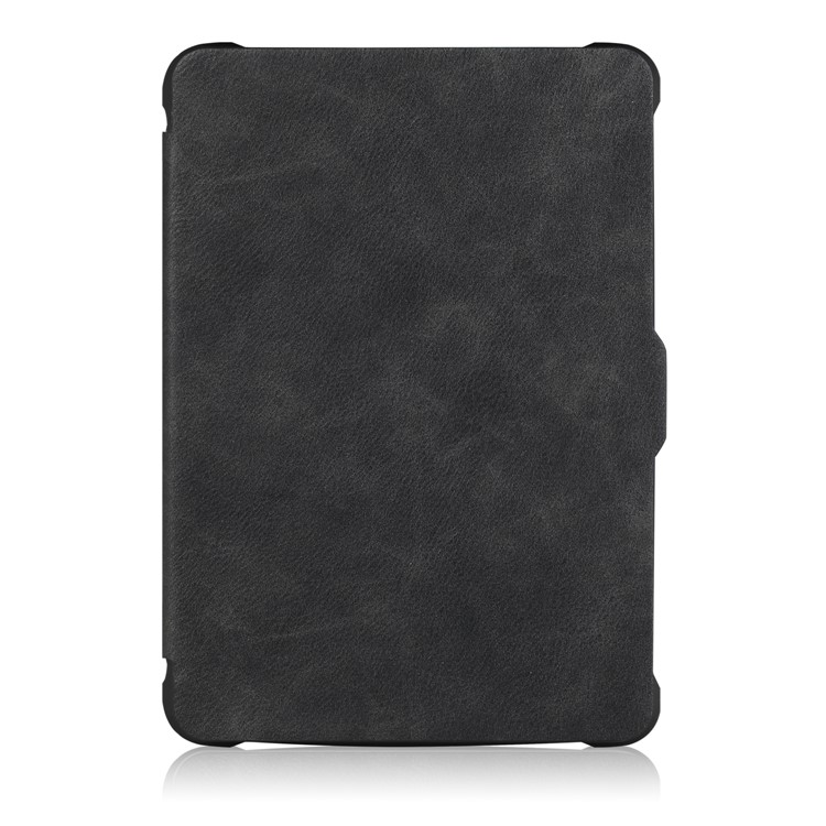 Crazy Horse Texture Anti-shock Leather Flip Case for Amazon Kindle Paperwhite 3/2/1 - Black-2