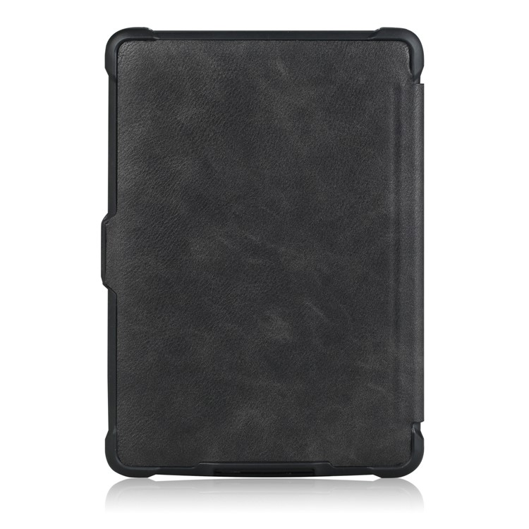 Crazy Horse Texture Anti-shock Leather Flip Case for Amazon Kindle Paperwhite 3/2/1 - Black-3