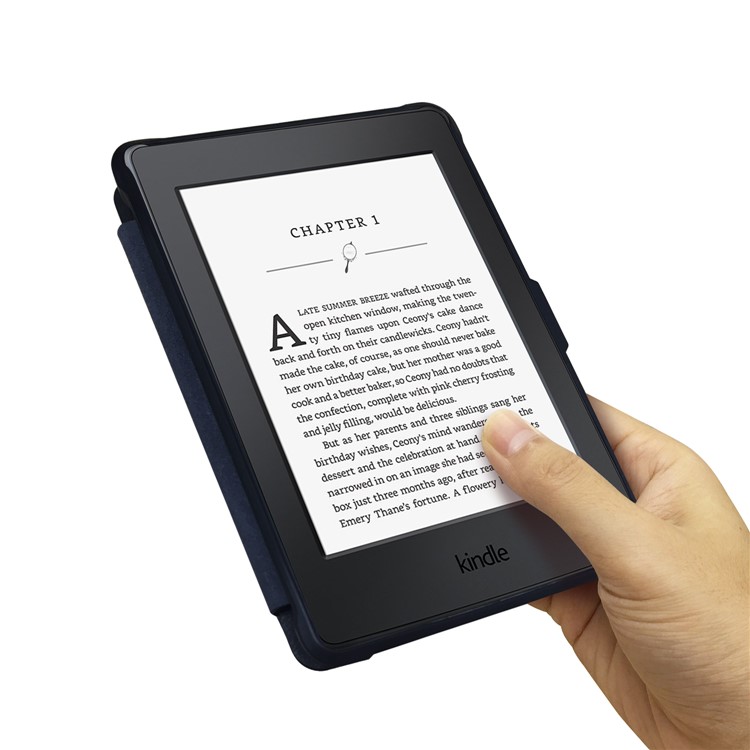 Crazy Horse Texture Anti-shock Leather Flip Case for Amazon Kindle Paperwhite 3/2/1 - Black-8
