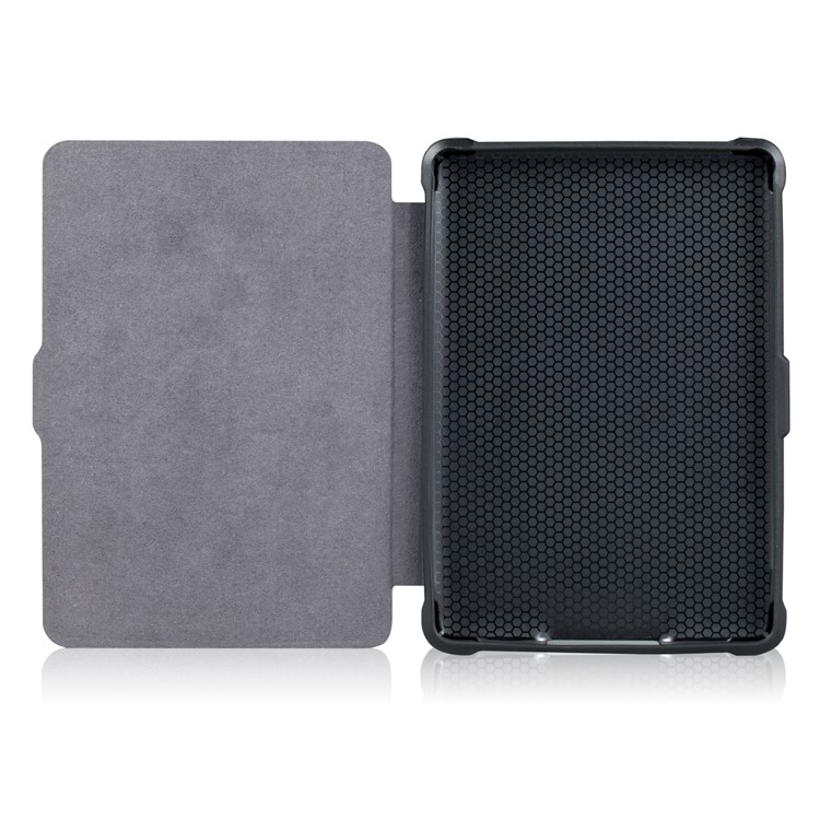 Crazy Horse Texture Anti-shock Leather Flip Case for Amazon Kindle Paperwhite 3/2/1 - Black-9