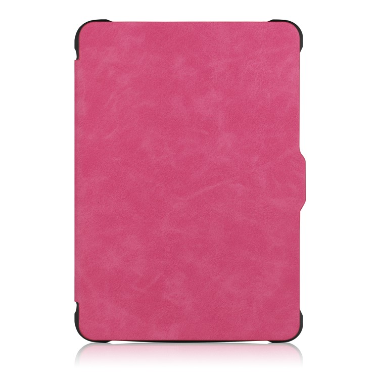 Crazy Horse Texture Anti-shock Leather Flip Cover for Amazon Kindle Paperwhite 3/2/1 - Rose-2