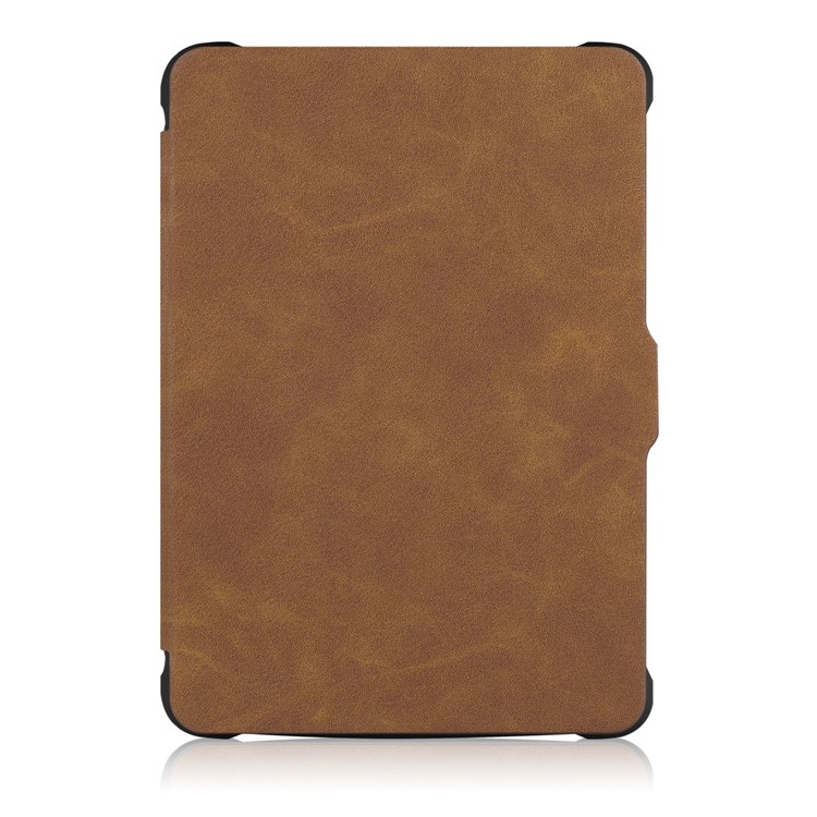 Crazy Horse Texture Anti-shock Leather Flip Protective Case for Amazon Kindle Paperwhite 3/2/1 - Brown-2
