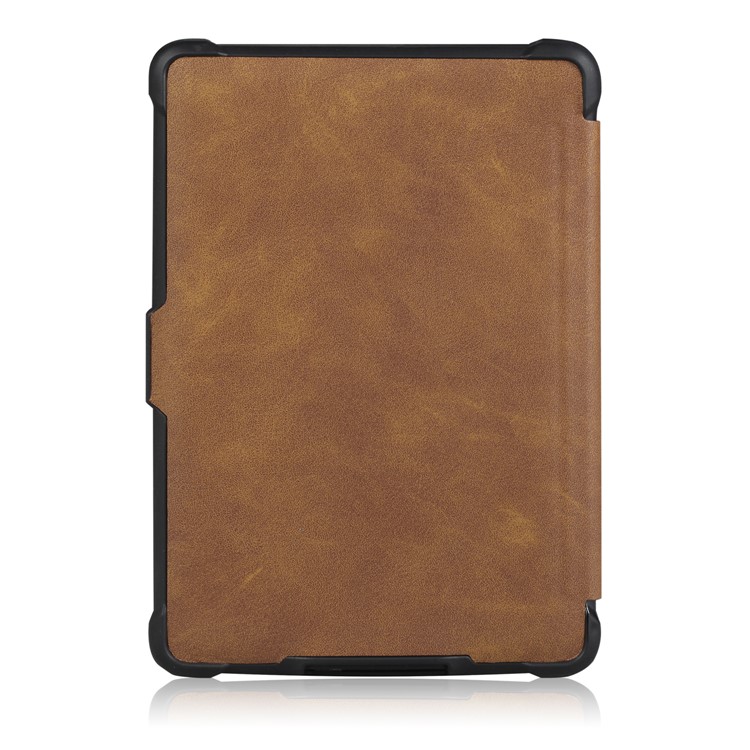Crazy Horse Texture Anti-shock Leather Flip Protective Case for Amazon Kindle Paperwhite 3/2/1 - Brown-3