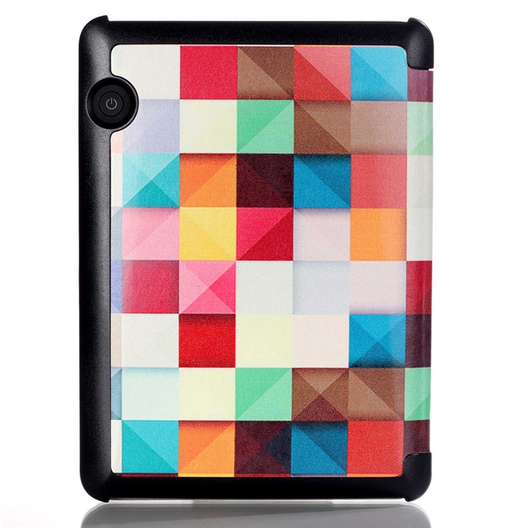 Smart Leather Flip Case for Amazon Kindle Voyage - 3D Effect Check-3